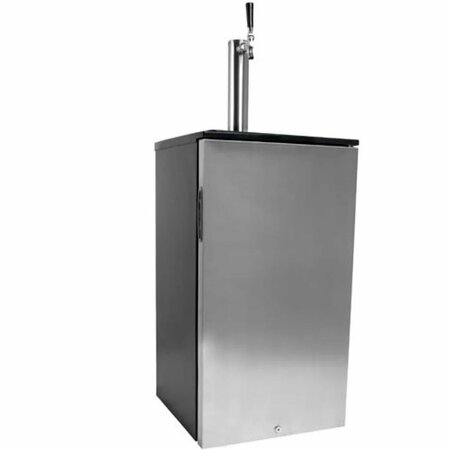 EDGESTAR 18 Inch Wide Kegerator with Blue LED Light KC1000SS